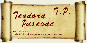 Teodora Puševac vizit kartica